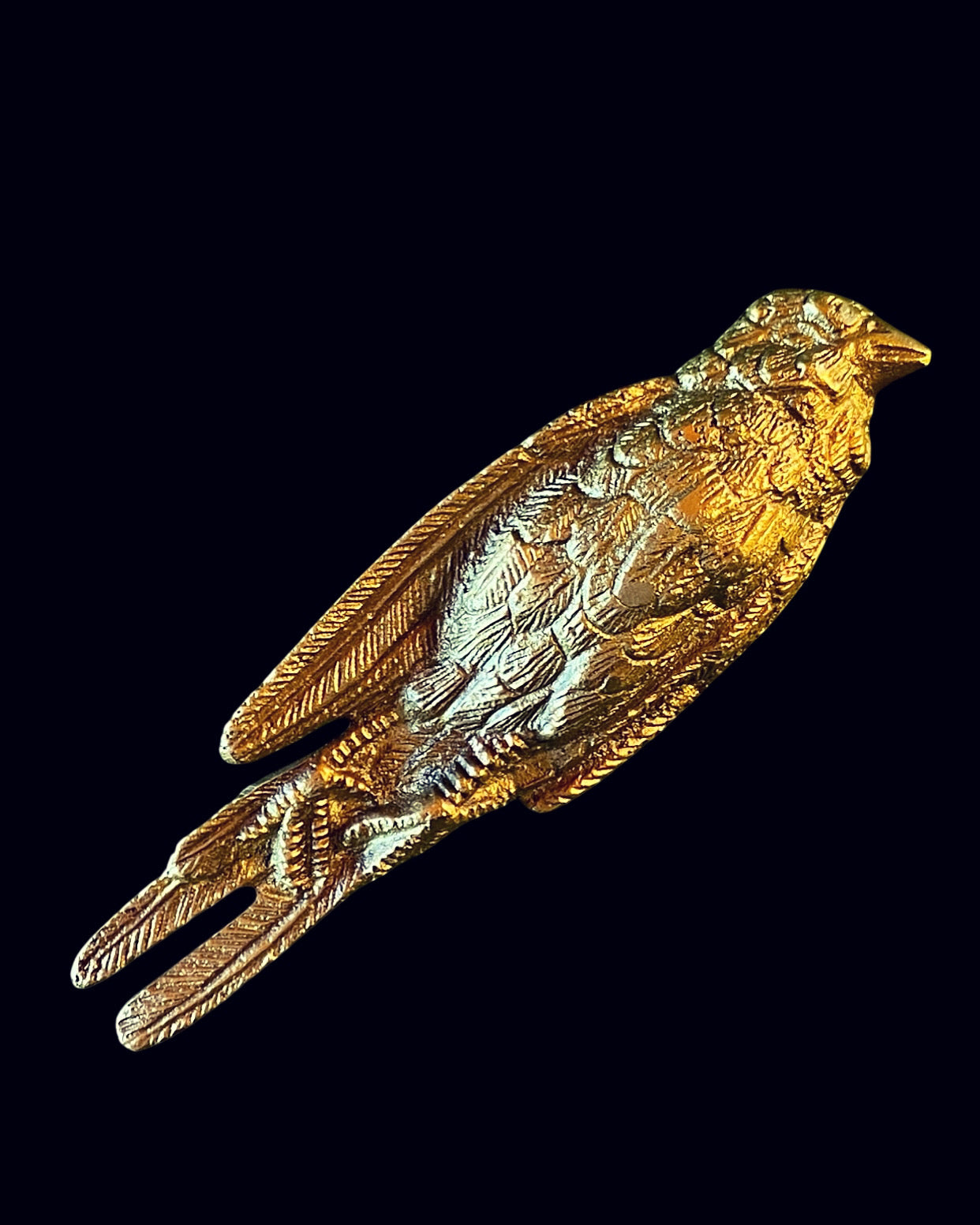 Still Bird Brass Paperweight